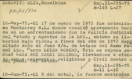 Imagen de Garavito Elía, Rosalbina