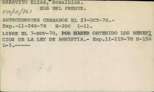 Imagen de Garavito Elías, Rosalbina