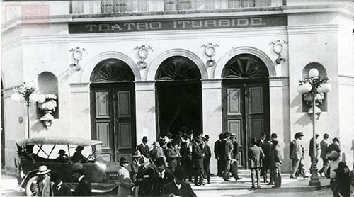 Imagen de "Fachada, Teatro Iturbide"