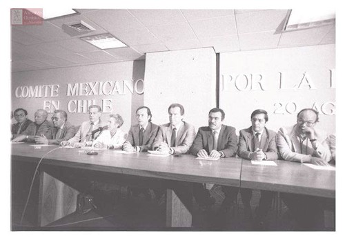 Imagen de Ceremonia constitutiva del Comité Mexicano por la Democracia en Chile