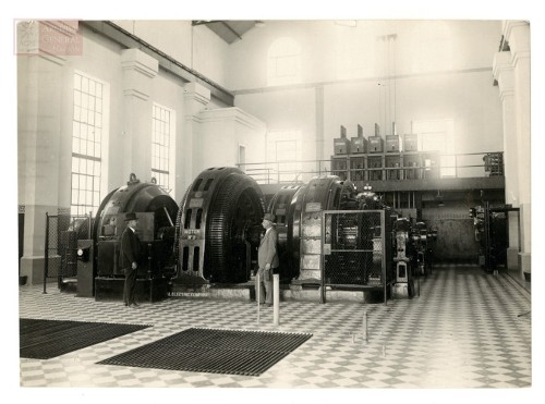 Imagen de "F. C. M.- Interior de la subestación eléctrica de Maltrata"