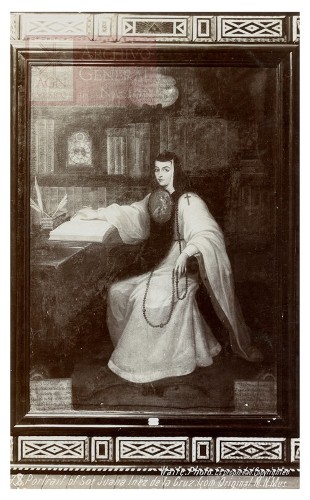 Imagen de "Portrait of Sor Juana Inéz de la Cruz, from Original. M. N. Mus."