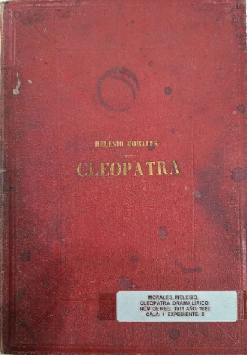 Imagen de Cleopatra; Dramma lirico in quattro atti (libreto)