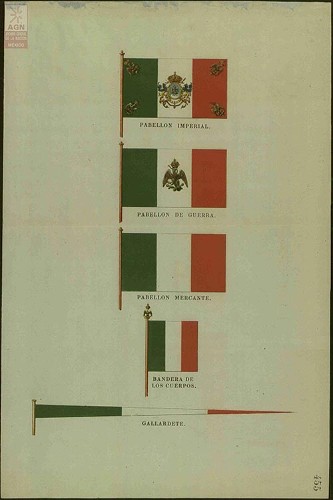 Imagen de Banderas del Imperio Mexicano (atribuido)