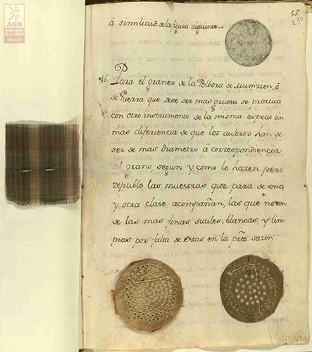 Imagen de Coladores de cuero para el graneo de la pólvora y cedazo de alambre (atribuido)