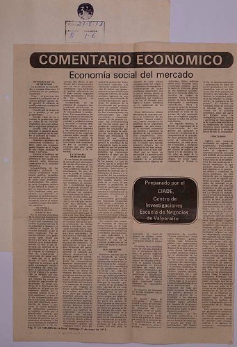 Imagen de Economía social del mercado (propio)