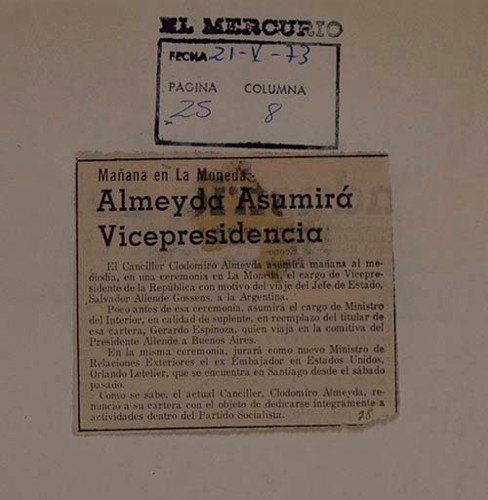 Imagen de Mañana en La Moneda: Almeyda asumirá vicepresidencia (propio)