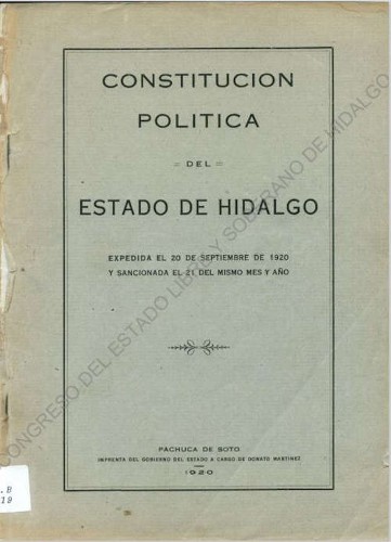 Imagen de Constitución Política del Estado de Hidalgo (propio)