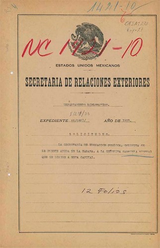 Imagen de Solicitud de apoyo para Gabriela Mistral (atribuido)