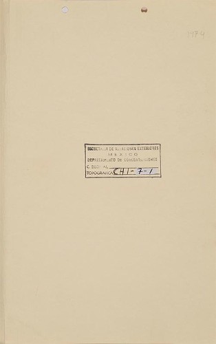 Imagen de Documentación migratoria expedida por la Secretaría de Gobernación a exiliados chilenos (atribuido)