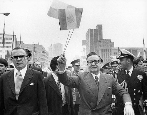 Imagen de Visita de Estado del presidente de Chile, Salvador Allende, a la Ciudad de México (atribuido)