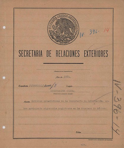 Imagen de Noticias de la Secretaría de Gobernación sobre la inmigración (atribuido)