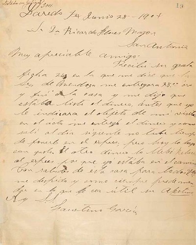 Imagen de Correspondencia original manuscrita enviada a Ricardo Flores Magón (atribuido)