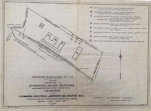 Imagen de Plano de los terrenos de la Colorado River Land Company (atribuido)
