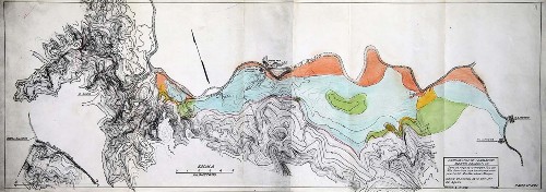 Imagen de Plano de la zona de riego del margen izquierdo del río San Juan con bocatoma en el puerto número 2 río San Juan (propio)