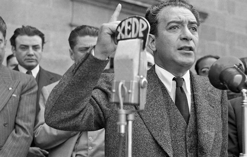 Imagen de Vicente Lombardo Toledano en el octavo aniversario de la Expropiación Petrolera (propio)