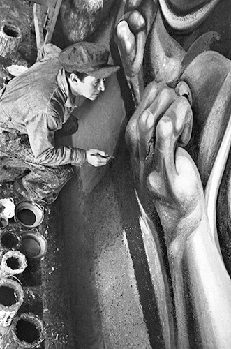 Imagen de David Alfaro Siqueiros, pintor (propio)