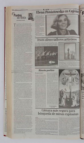 Imagen de Elena Poniatowska en Cajeme (propio), Tribuna del Yaqui (alternativo)