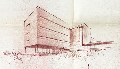 Imagen de Dibujo de la fachada de la Casa de México (atribuido)