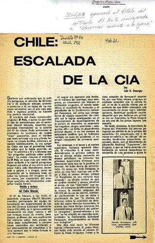 Imagen de Chile: escalada de la CIA (propio)