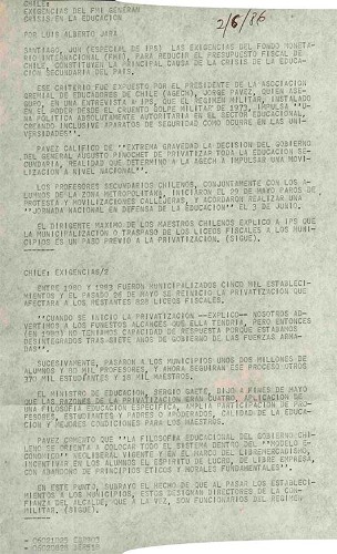 Imagen de Chile: 1986, año decisivo (atribuido)