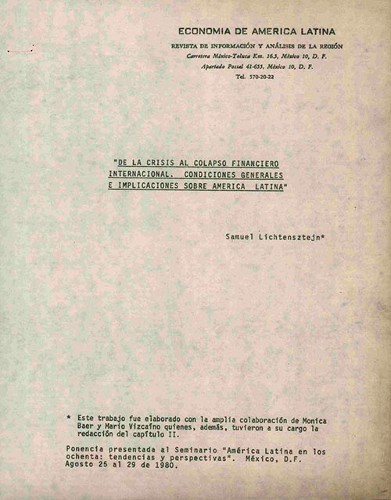 Imagen de Crisis y colapso financiero internacional (atribuido)