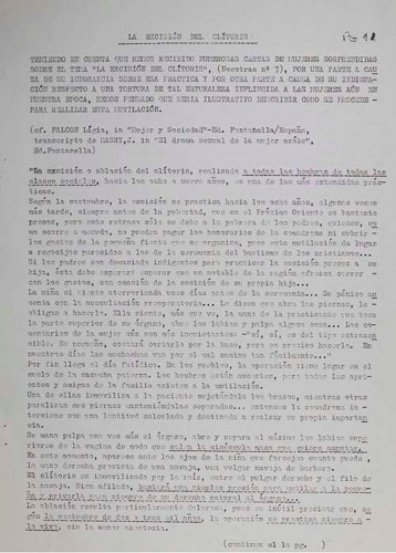 Imagen de La excisión del clítoris (propio)