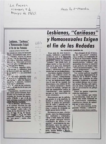 Imagen de Lesbianas, "cariñosas" y homosexuales exigen el fin de las redadas (propio)