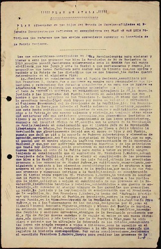 Imagen de Plan de Ayala (propio)
