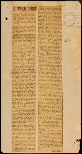 Imagen de La Revolución Mejicana (propio), Sobre las persecuciones religiosas efectuadas por el gobierno Maderista (atribuido)