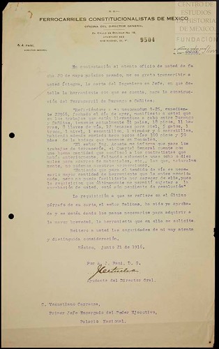Imagen de Transcripción de la carta del Ingeniero en Jefe (atribuido)