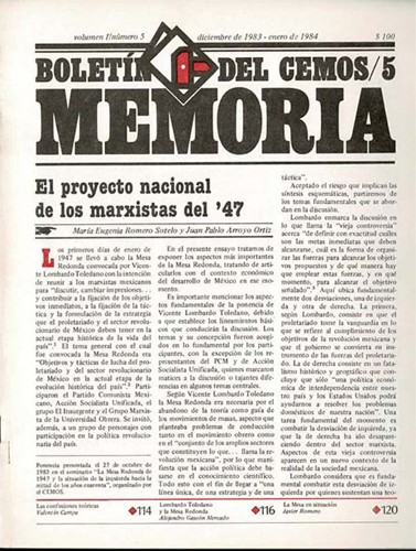 Imagen de Memoria: boletín del CEMOS, Volumen 1, Número 5 (propio)