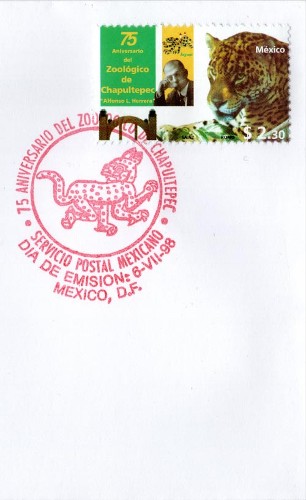 Imagen de Timbre postal 75° Aniversario del Zoológico de Chapultepec (atribuido)