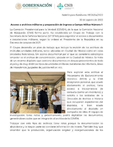 Imagen de Acceso a archivos militares y preparación de ingreso a Campo Militar Número 1 (propio)