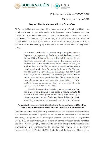 Imagen de Inspección del Campo Militar número 1-A (propio)