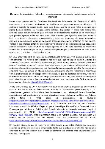 Imagen de Un mapa de las oficinas federales relacionadas con búsqueda, justicia, reparación y memoria (propio)