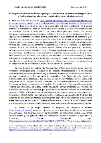 Imagen de El Proyecto de Protocolo Homologado para la Búsqueda de Personas Desaparecidas y No Localizadas y el proceso participativo para su fortalecimiento (propio)