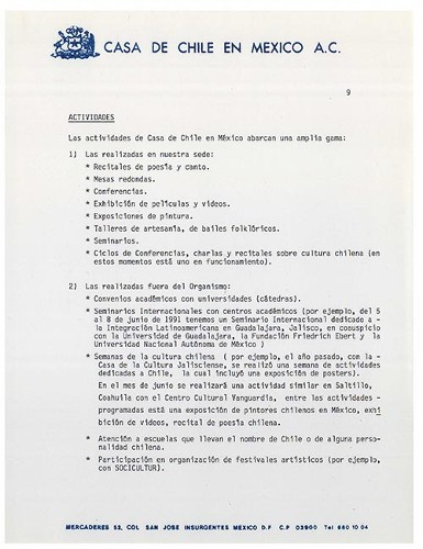 Imagen de Actividades de la Casa de Chile (atribuido)