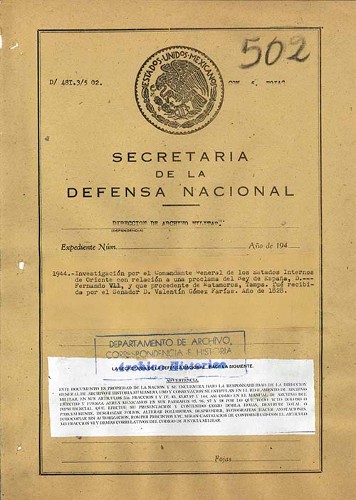 Imagen de Investigación por el Comandante General de los Estados de Oriente respecto a una proclama del Rey de España Fernando VII, recibida por Valentín Gómez Farías (atribuido)