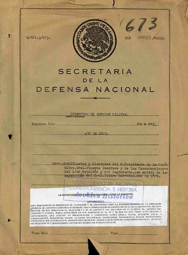 Imagen de Manifiestos y discursos de Vicente Guerrero como Presidente de la República y de las comandancias del Primer Batallón y Cuarto Regimiento (atribuido)