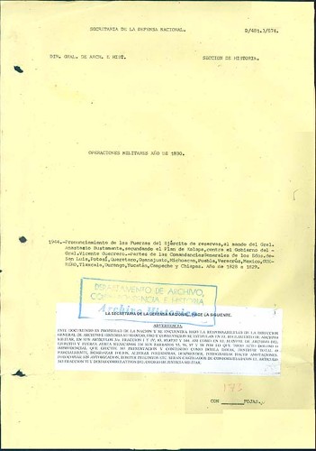 Imagen de Pronunciamiento de las fuerzas del Ejército de Reservas al mando de Anastasio Bustamante apoyando el Plan de Xalapa contra el gobierno de Vicente Guerrero (atribuido)