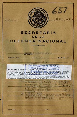 Imagen de Campaña del Sur entrega a la Cámara de Diputados la documentación sobre la aprehensión y fusilamiento del General Vicente Guerrero y otros Generales (atribuido)