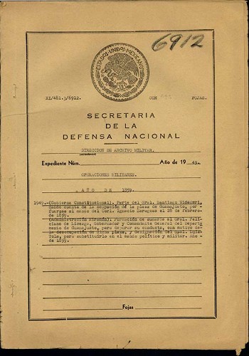 Imagen de Parte del general Santiago Vidaurri, dando cuenta de la ocupación de la plaza de Guanajuato por fuerzas al mando del coronel Ignacio Zaragoza (atribuido)
