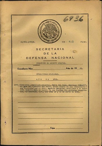 Imagen de Parte del general Santiago Vidaurri dando cuenta de las comunicaciones recibidas por el general Ignacio Zaragoza (atribuido)