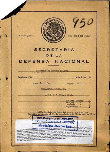 Imagen de Revista de Cese del Cuerpo Nacional de Inválidos, creado el once de septiembre de 1829 (propio)