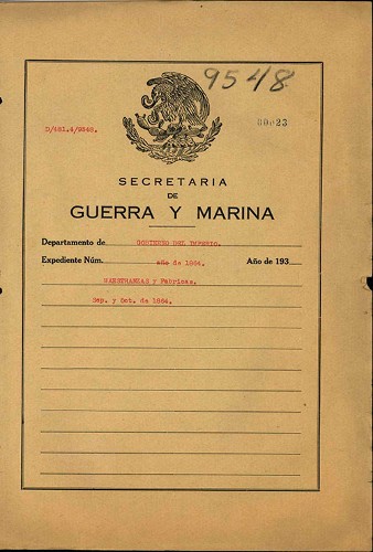 Imagen de Parte relativo a las maestranzas y fábricas de pólvora en el año de 1864 (atribuido)