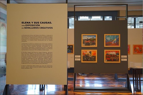 Imagen de Inauguración de la exposición "Elena y sus causas" en el marco del homenaje por el 90 aniversario de Elena Poniatowska (atribuido)