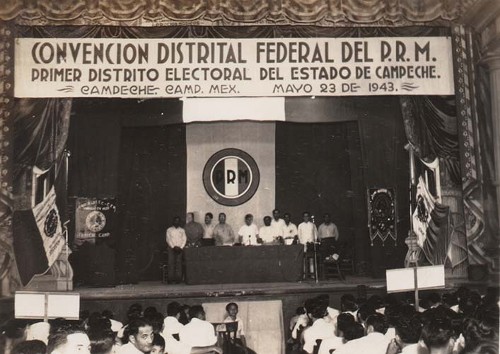 Imagen de Convención Distrital Federal del Partido de la Revolución Mexicana en la Ciudad de San Francisco de Campeche (atribuido)