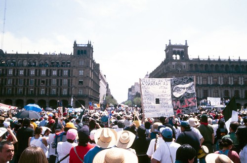 Imagen de Mitin de la Caravana Zapatista en el Zócalo (propio)