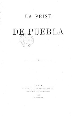 Imagen de La Prise de Puebla